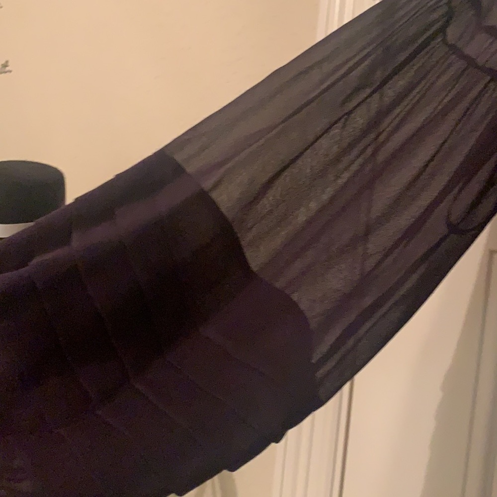 Diane Von Furstenberg Purple Sheath Dress with Long Bishop Sleeves for Cocktail - Picture 3 of 11